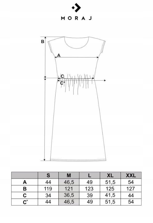 SUKIENKA DAMSKA KRÓTKI RĘKAW BAWEŁNIANA MODNA NA LATO FUKSJA MORAJ R.XL Marka Moraj