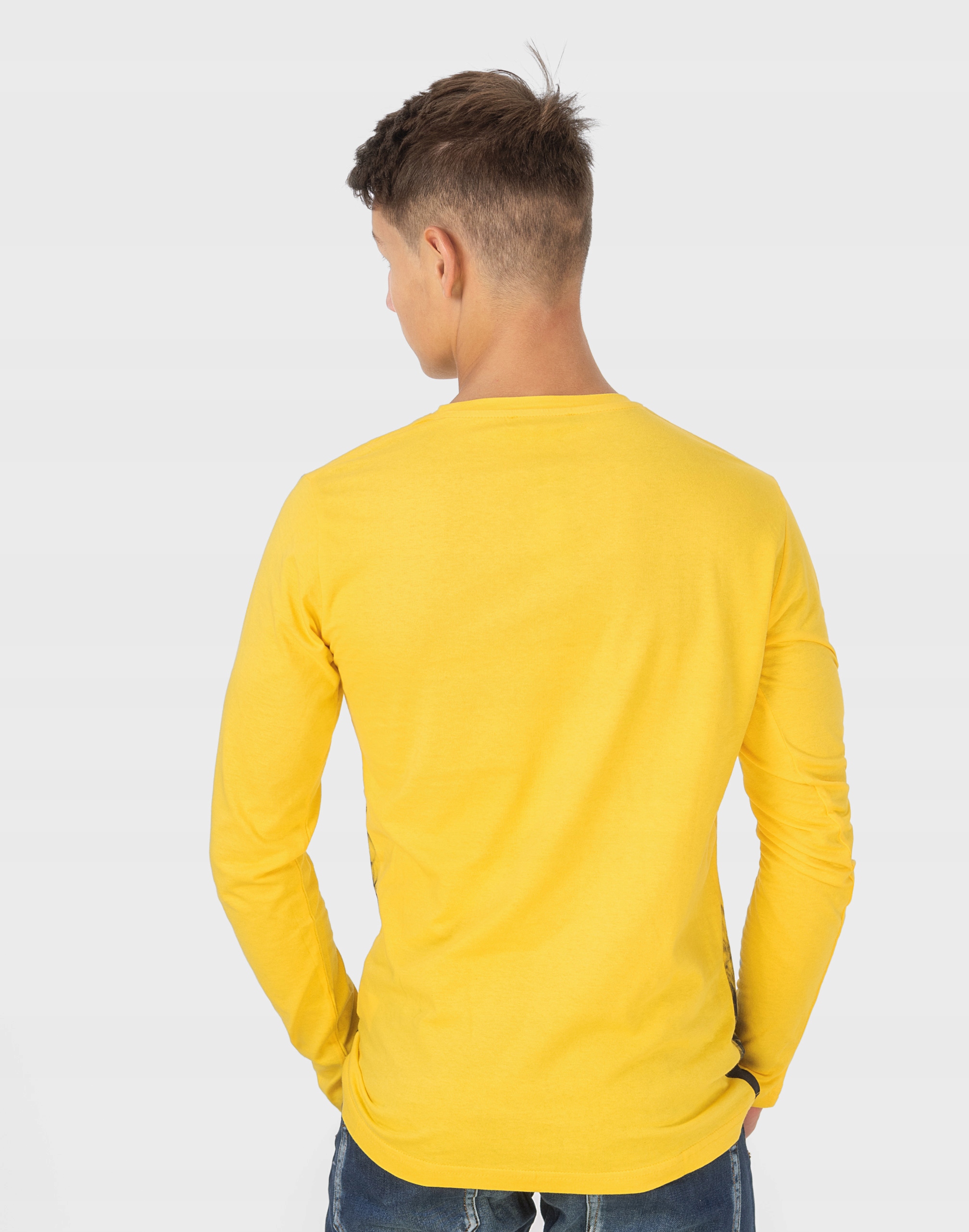 Koszulka Męska z Długim Rękawem Long 1003-04 r XXL Szerokość na dole produktu 55 cm