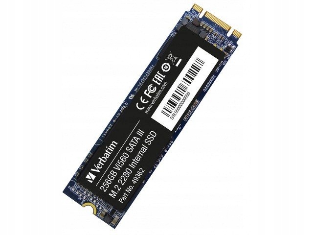 Verbatim Dysk wewnętrzny VI560 S3 Ssd 256GB M.2 2280 Sata