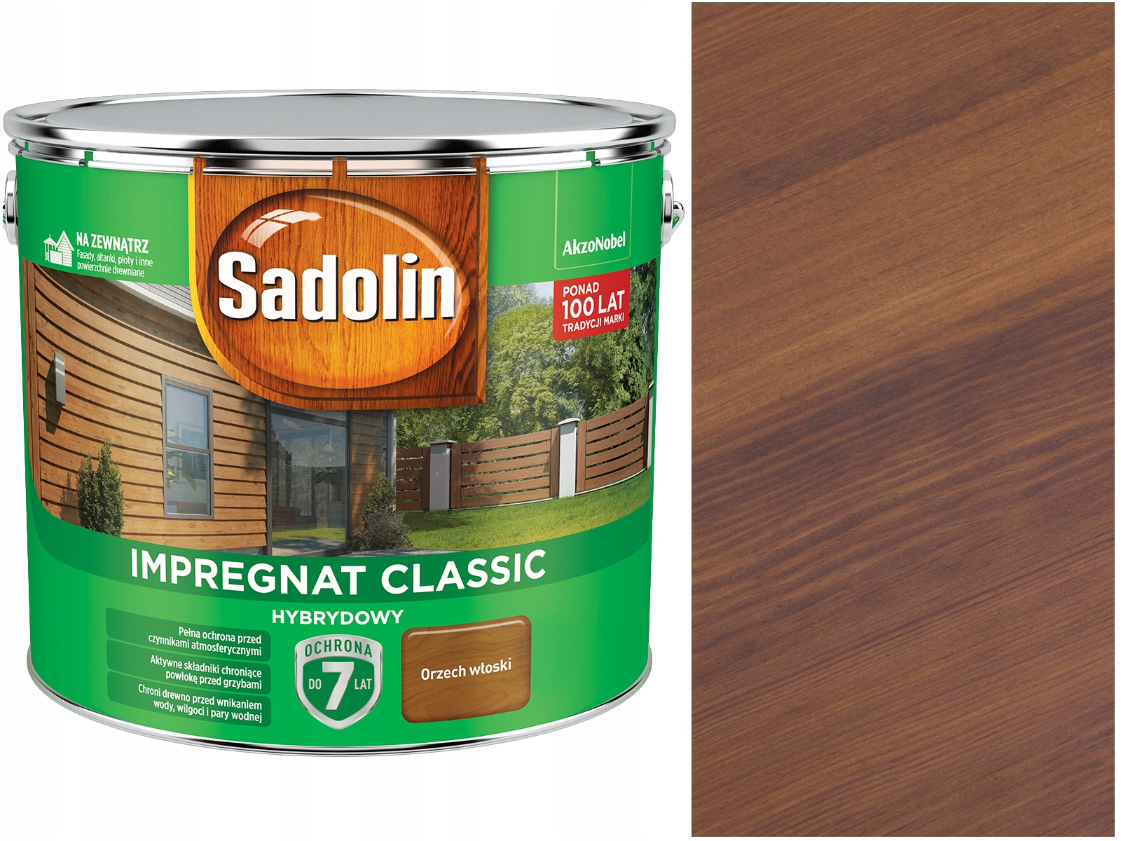 

Sadolin Classic Hybrydowy Orzech Włoski 4,5L