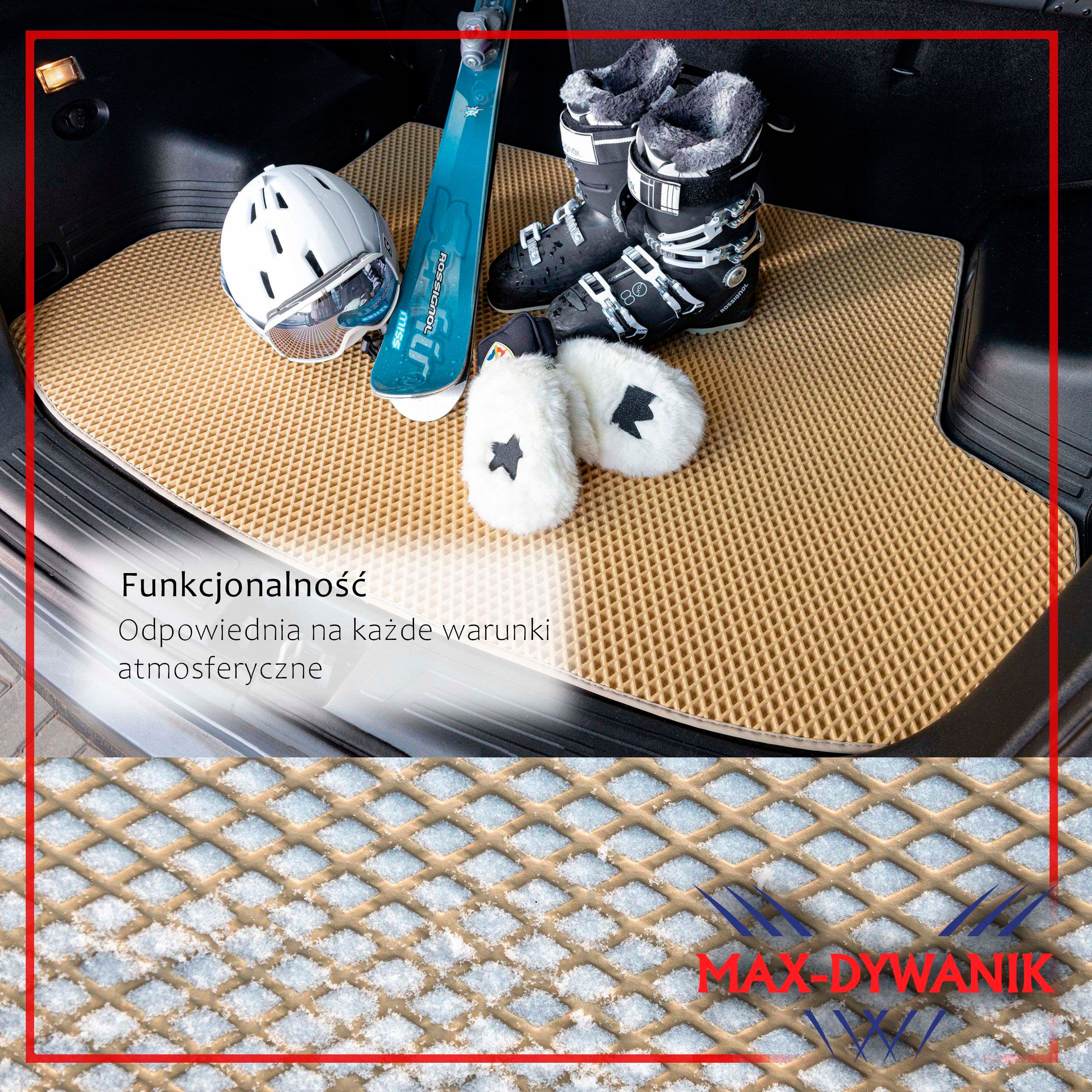 Opel Vivaro B VAN Long 2014-2019 Mata bagażnika EVA Kolor beżowy