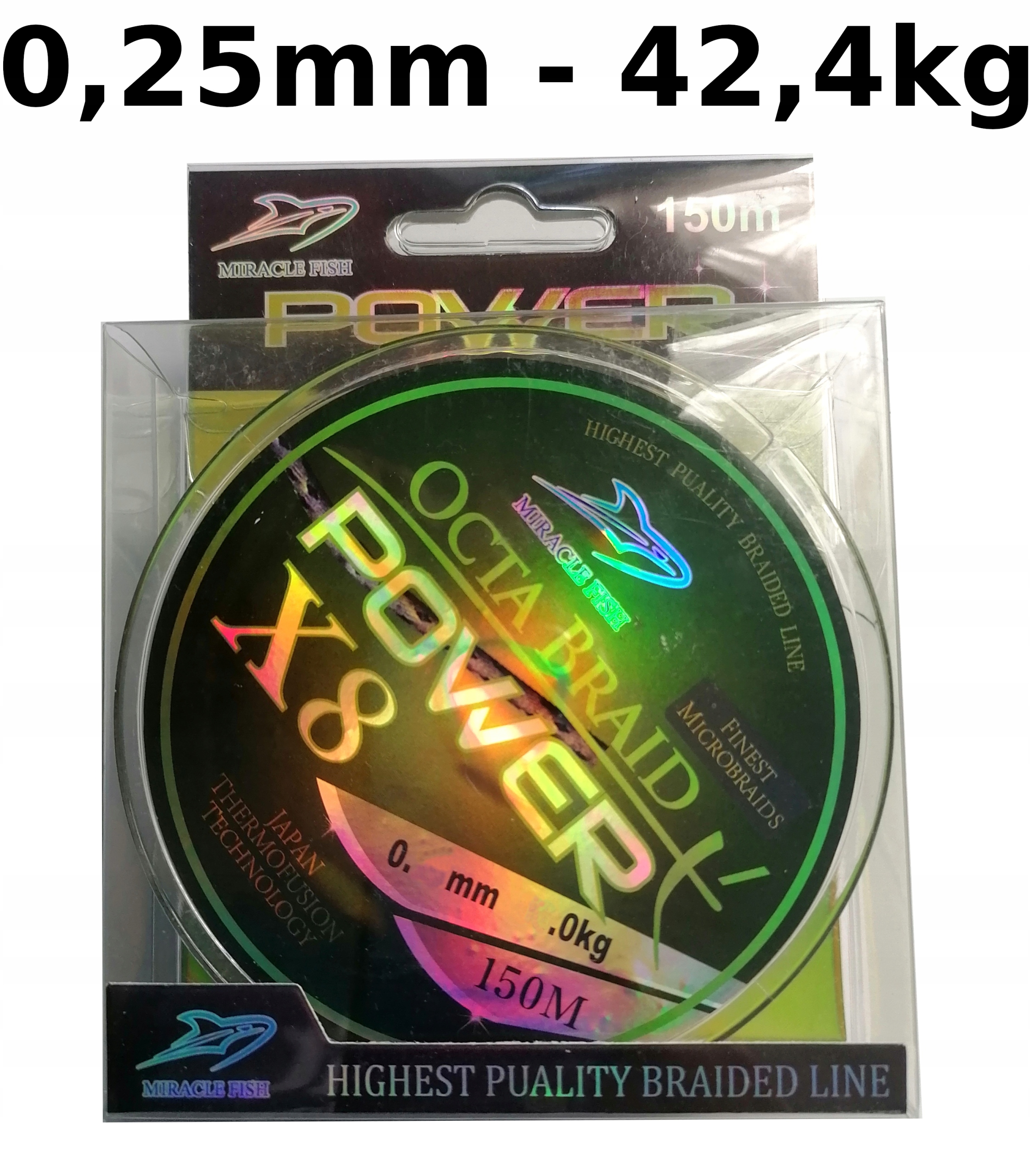 

Plecionka Octa Braid Power X8 0,25mm 42,4kg 150M
