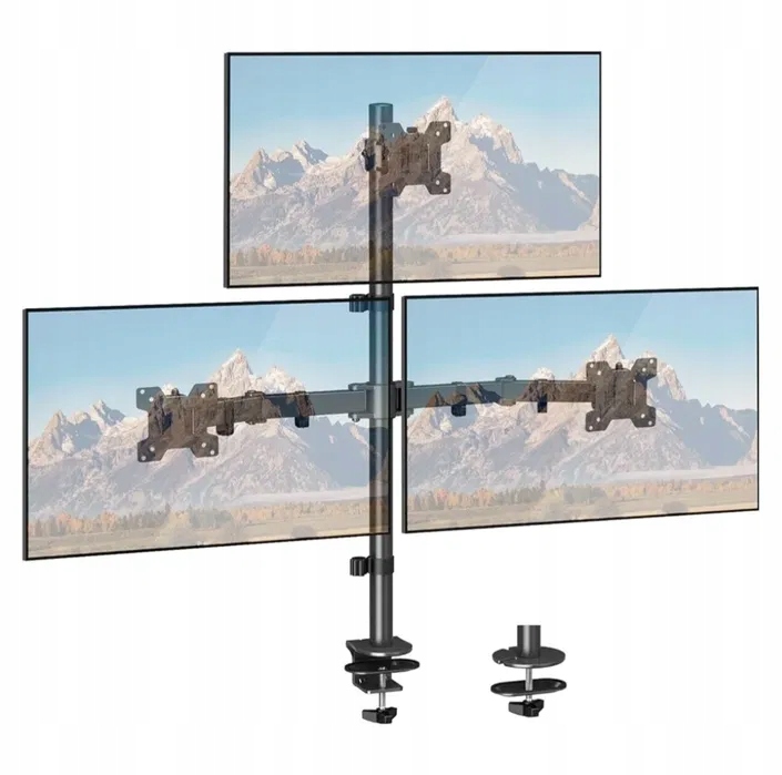 Držák pro 3 monitory 17-32" 10 kg Věšák Stojan Pro