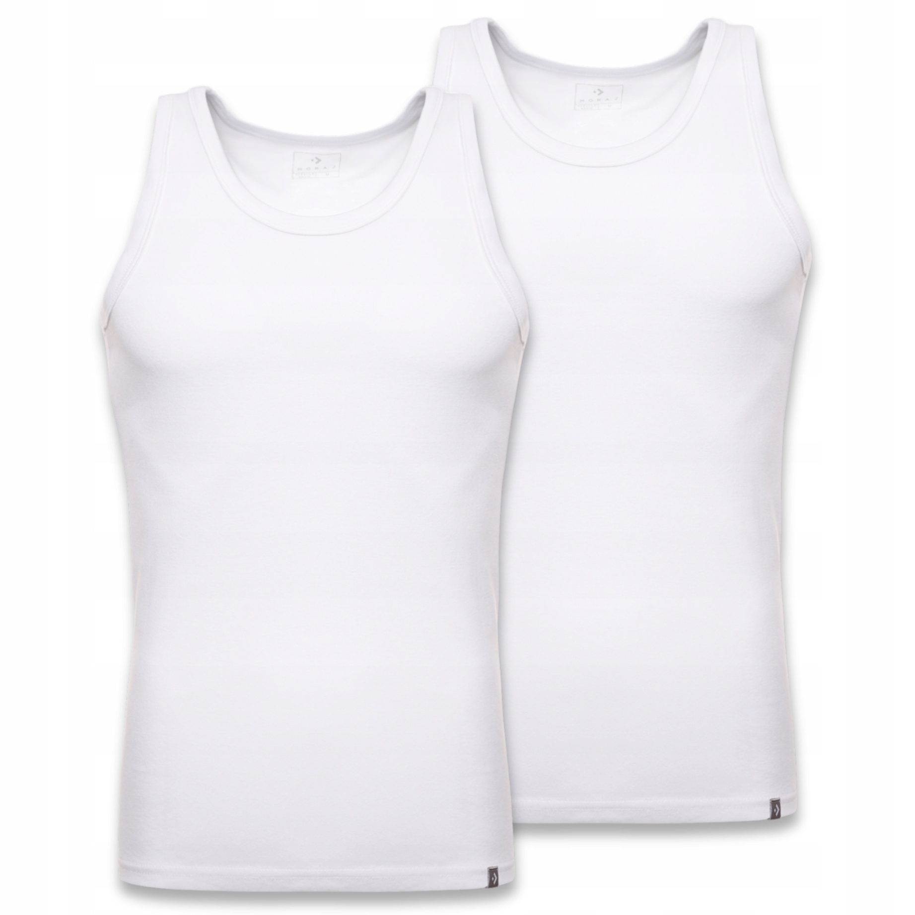 TANK TOP MĘSKI Podkoszulka Gładka Zestaw Podkoszulek 2PAK Bawełna MORAJ 3XL