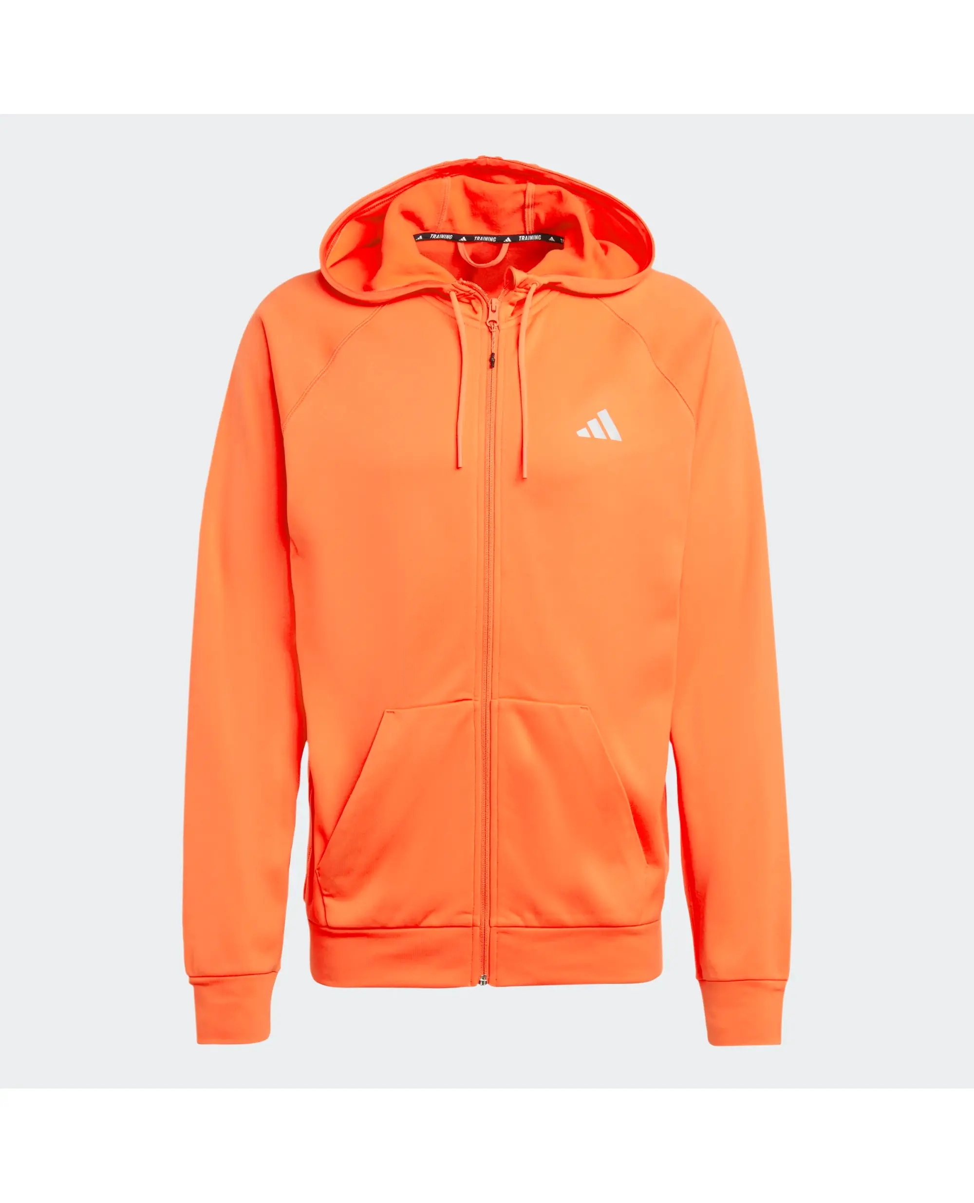 Adidas tepláková mikina na zip s s kapucí IW8397 červená