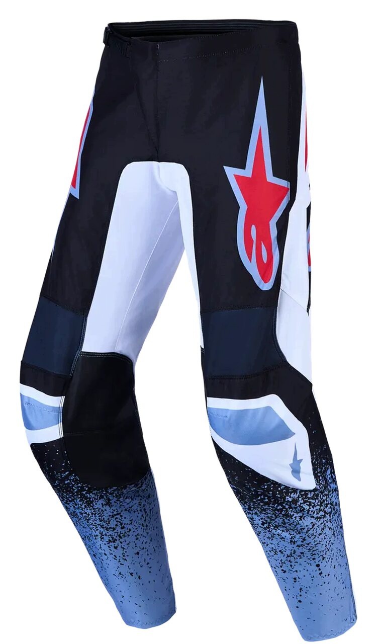 Nohavice Alpinestars Fluid Drag White/Red/Blue/Black 44