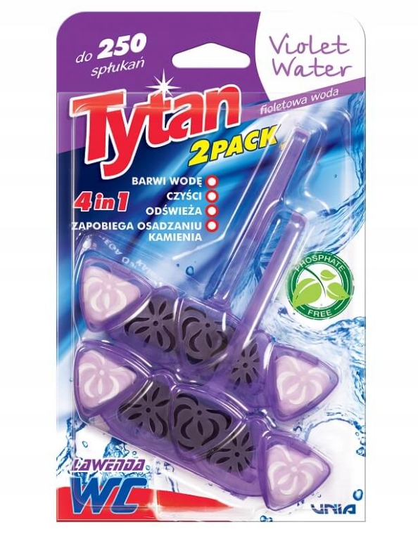 

Tytan Zawieszka Wc Barwiąca Violet Water 2X40G