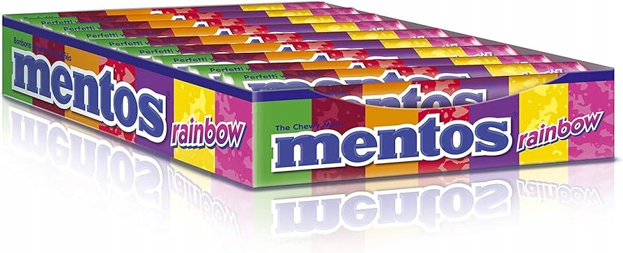 Levně 20 x 37,5 g Mentos Rainbow bonbóny bonbóny Karton