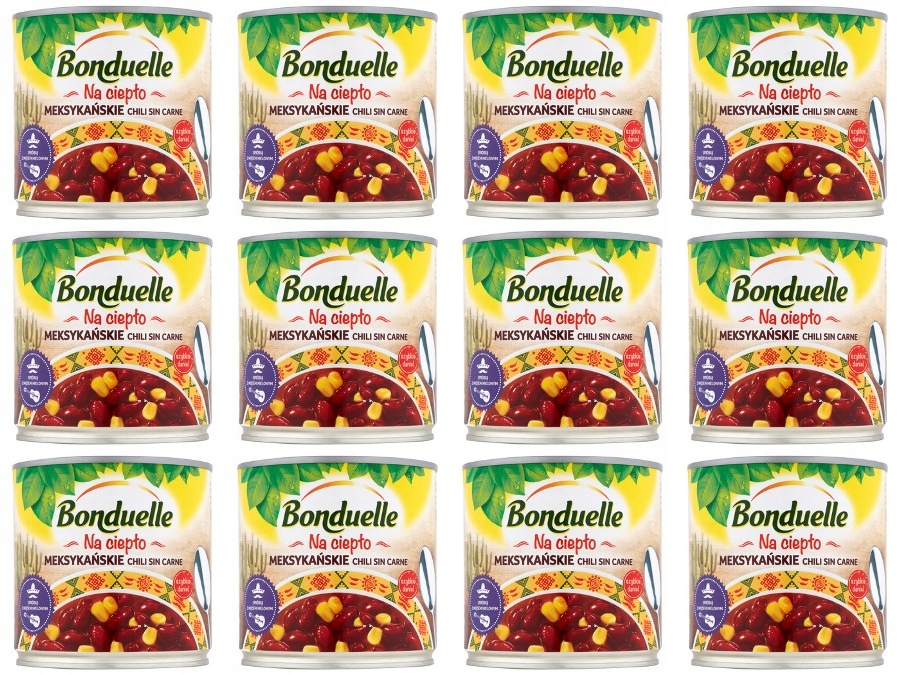 Levně 12 x 430 g Bonduelle Mexické chilli sin carne Svařovací