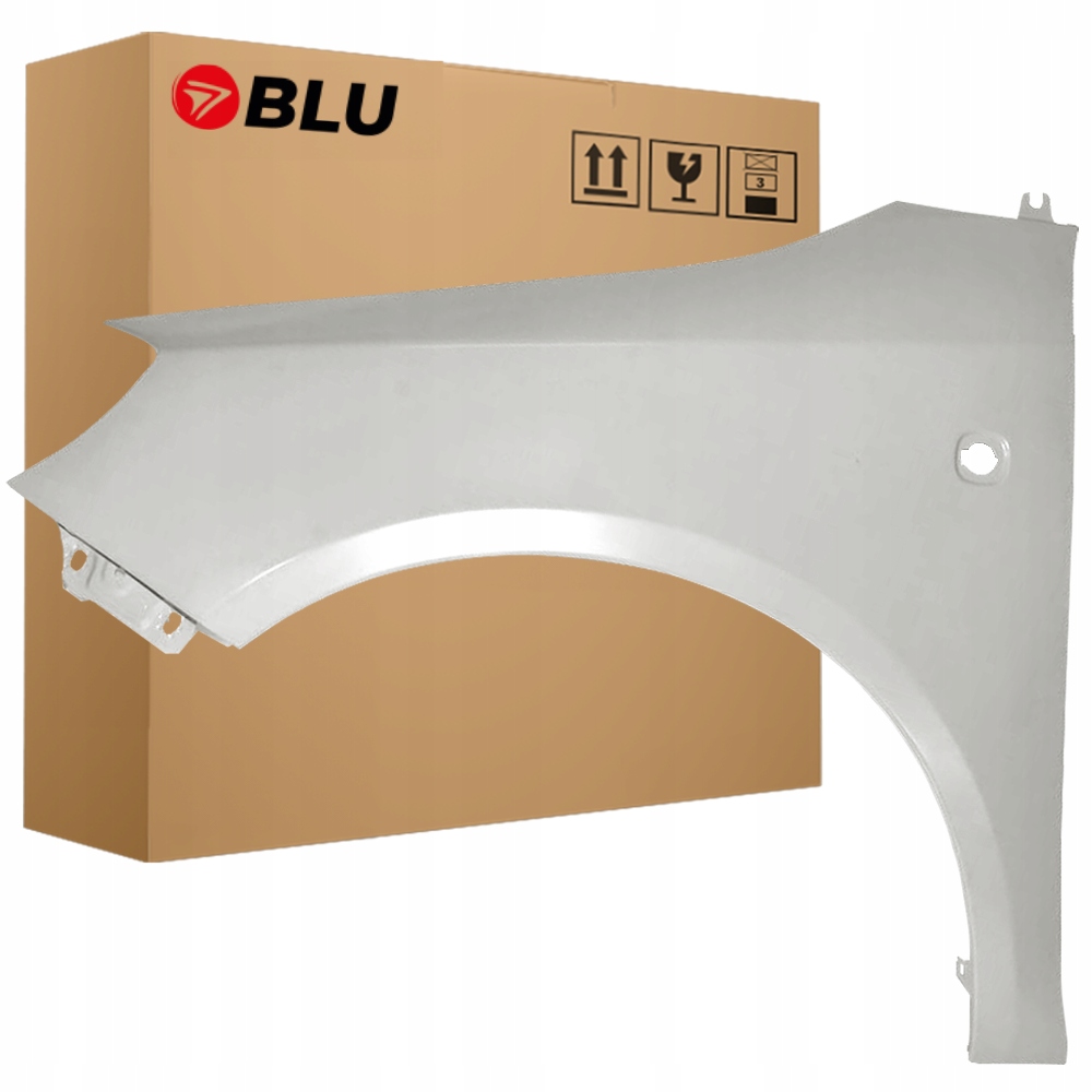 Blu Blatník Škoda Fabia II 2 5J Roomster LF7T levý stříbrný 07-15 přední