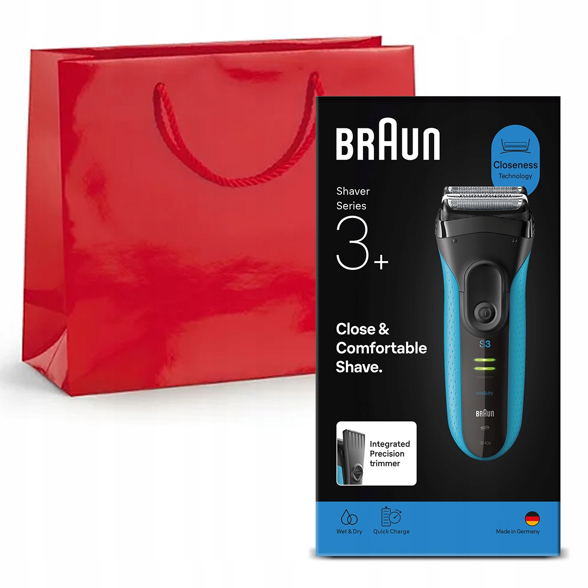 Golarka Braun Series 3+ 3040S, trymer, maszynka, dla faceta