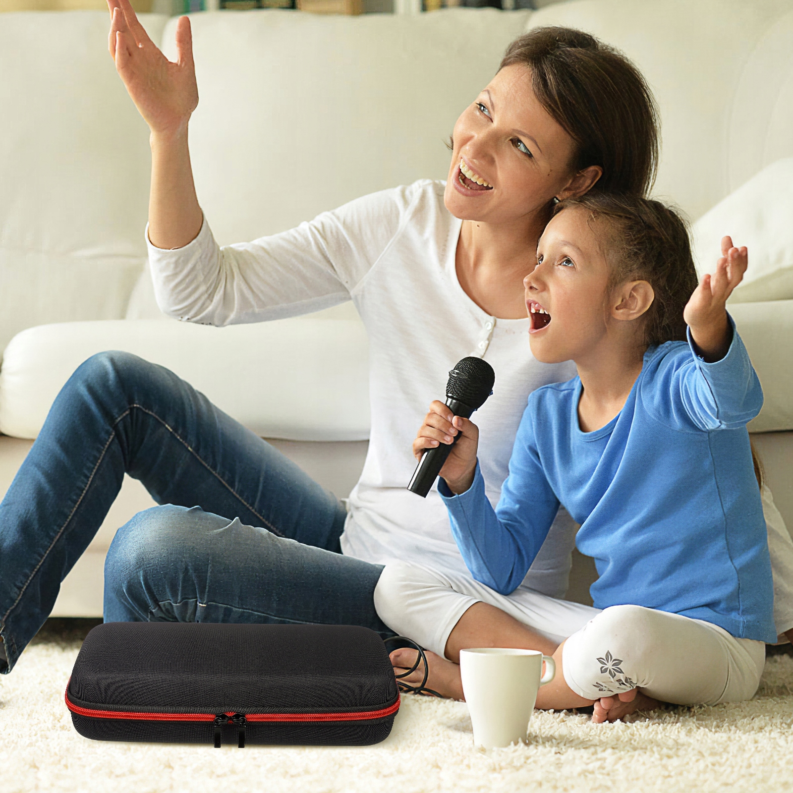 Twardy futerał na mikrofon Bezprzewodowa torba na kable dla DJ-ów Marka bez marki