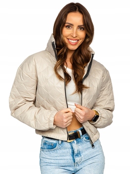Přechodová Bunda Bomber Béžová 82622 Denley_l
