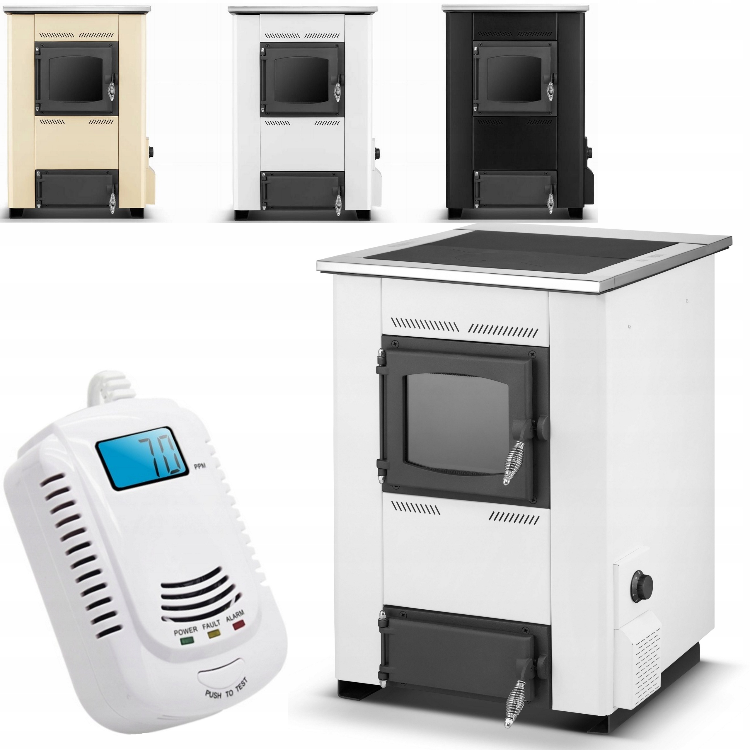 Uhlíková kuchyně westfalka grudziądzka kamna krb koza 25 kW Eko 3 barvy