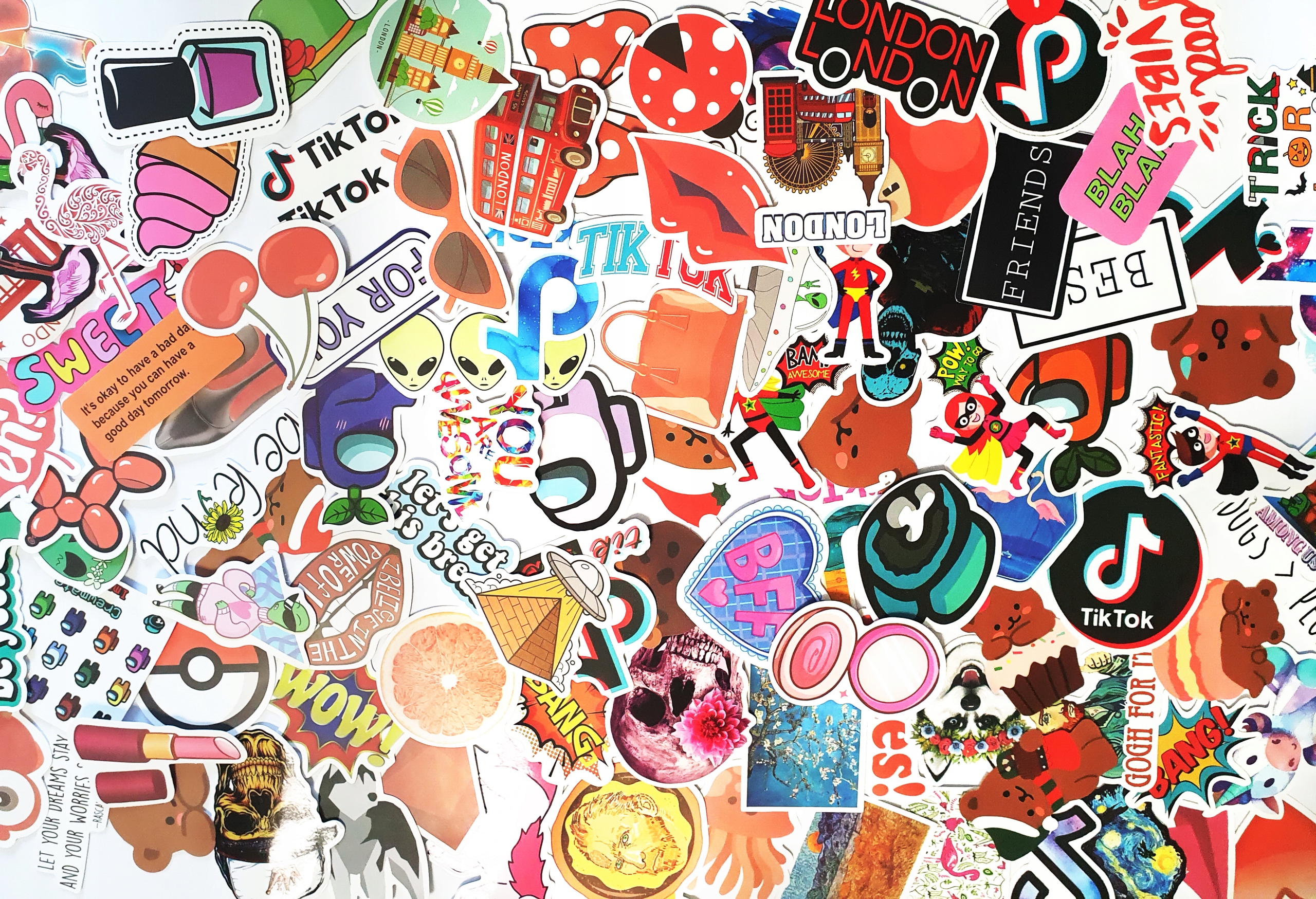 NAKLEJKI NA ROWER WODOODPORNE TOP MIX 100 szt Szerokość 6 mm