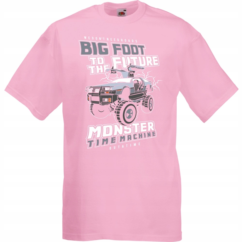 

Koszulka monster truck auto samochód S różowa