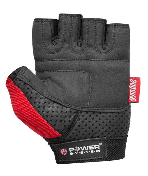 RĘKAWICZKI TRENINGOWE na siłownię fitness do ćwiczeń POWER PLUS-RED S Kod producenta 08595713101066