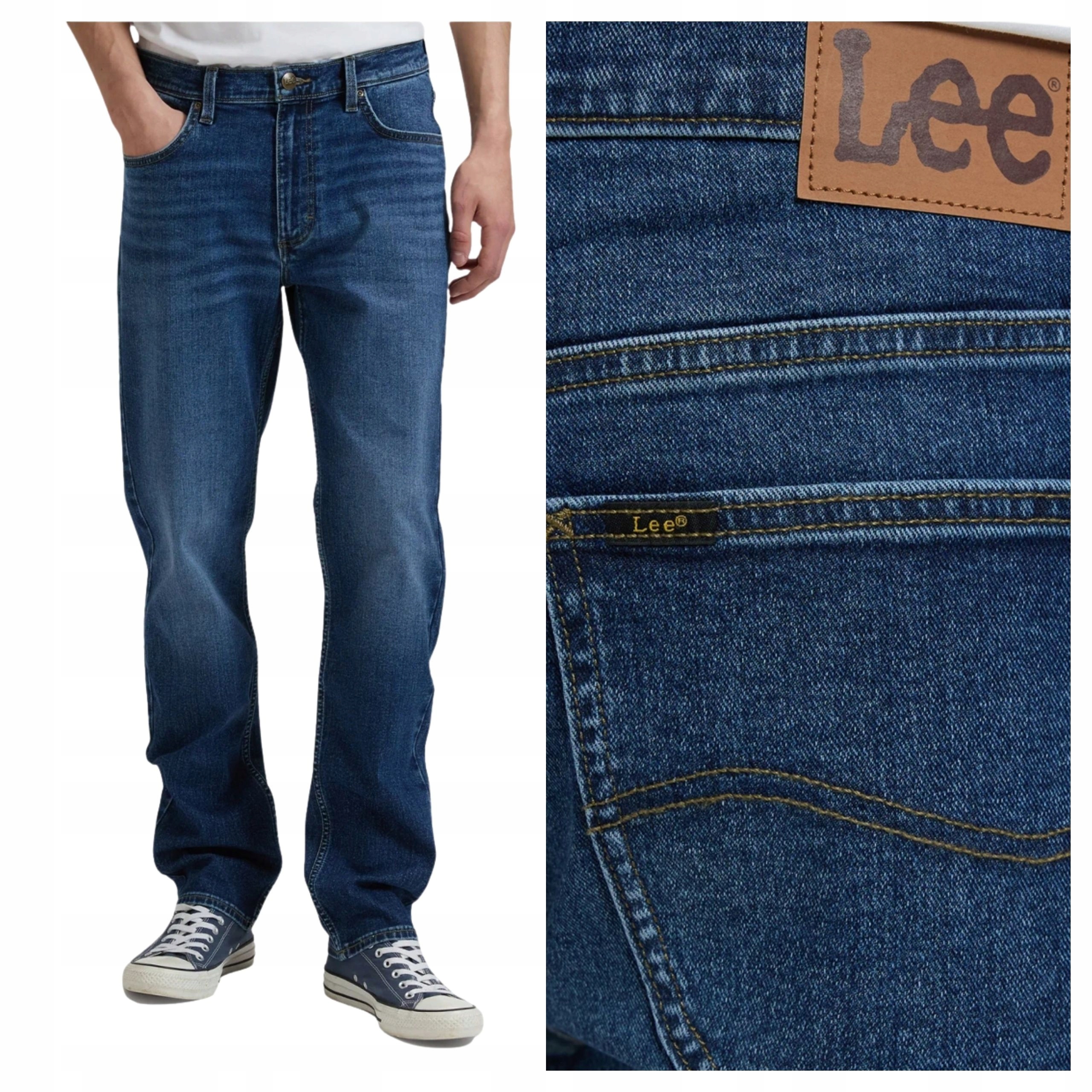 Pánské kalhoty Lee West Summer Blue Světle modré džíny W32 L32