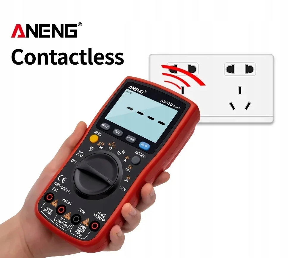 Precyzyjny Miernik Multimetr Cyfrowy ANENG AN 870 maks 19999 Rodzaj cyfrowy