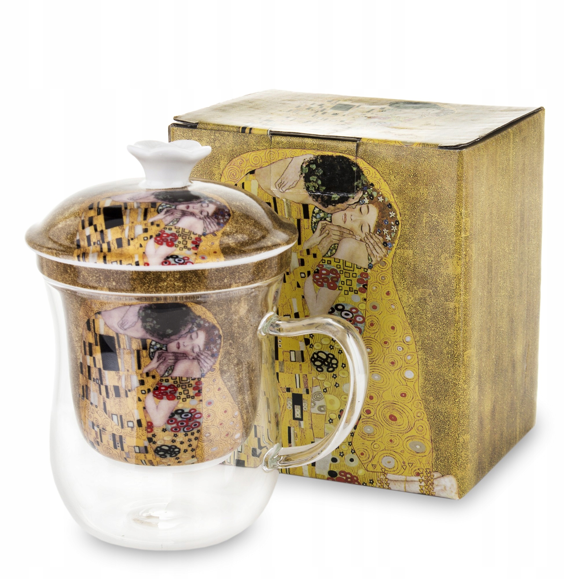

Kubek Z Zaparzaczem Gustav Klimt Porcelanowy