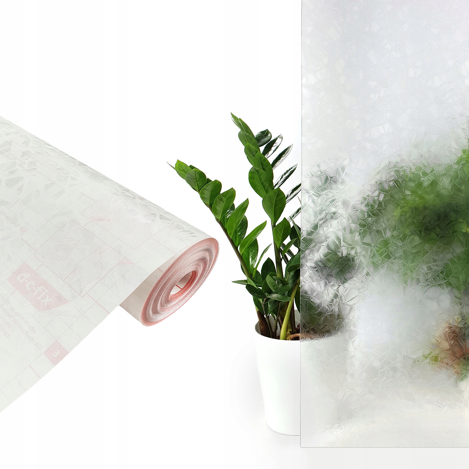 Samolepicí Fólie Okenní dekorace Ochrana Vzor Křišťály Rolka 90 cm