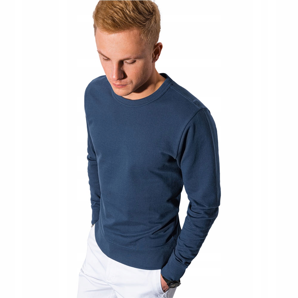 

Bluza męska bez kaptura B1153 ciemnoniebieska M