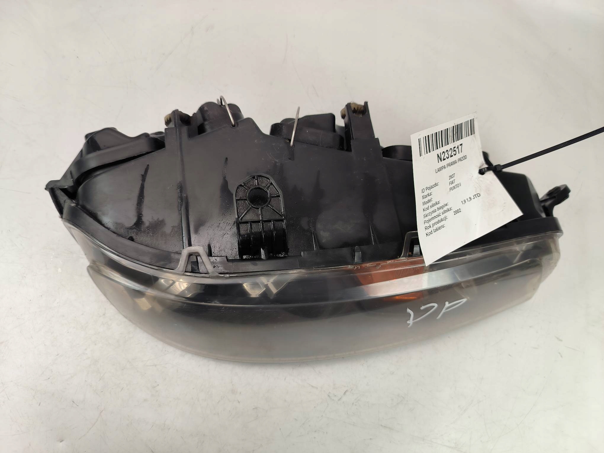 light right front FIAT PUNTO and