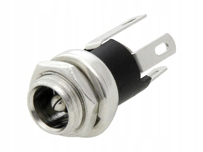 

Gniazdo zasilania DC 5.5x2.5 metal przykręcane