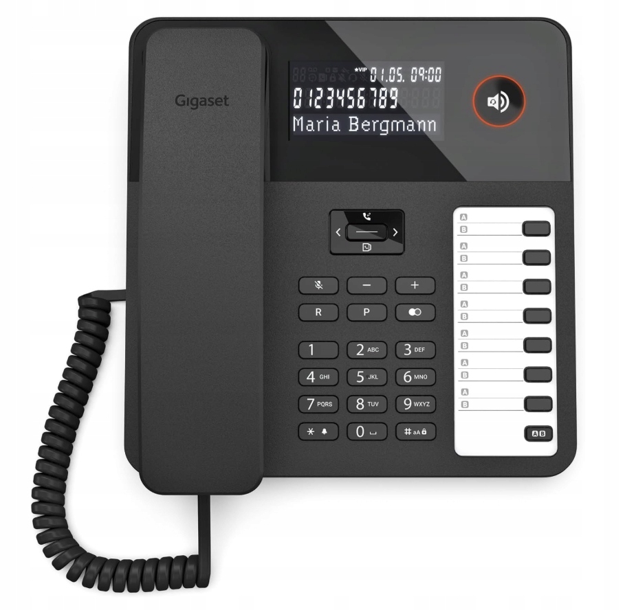 Gigaset Telefon stacjonarny analogowy Desk 600 czarny