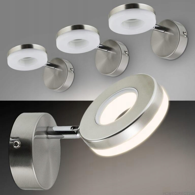 Kinkiet Led nástěnná lampa z oceli Ring 5W