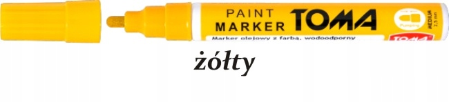 

Marker olejny żółty farba olejna TO-440 Toma