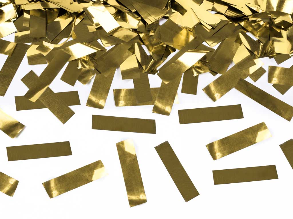 TUBY XXL STRZELAJĄCE ZŁOTE KONFETTI IMPREZOWE ŚLUB URODZINY PANIEŃSKI 4szt EAN (GTIN) 5905255331594