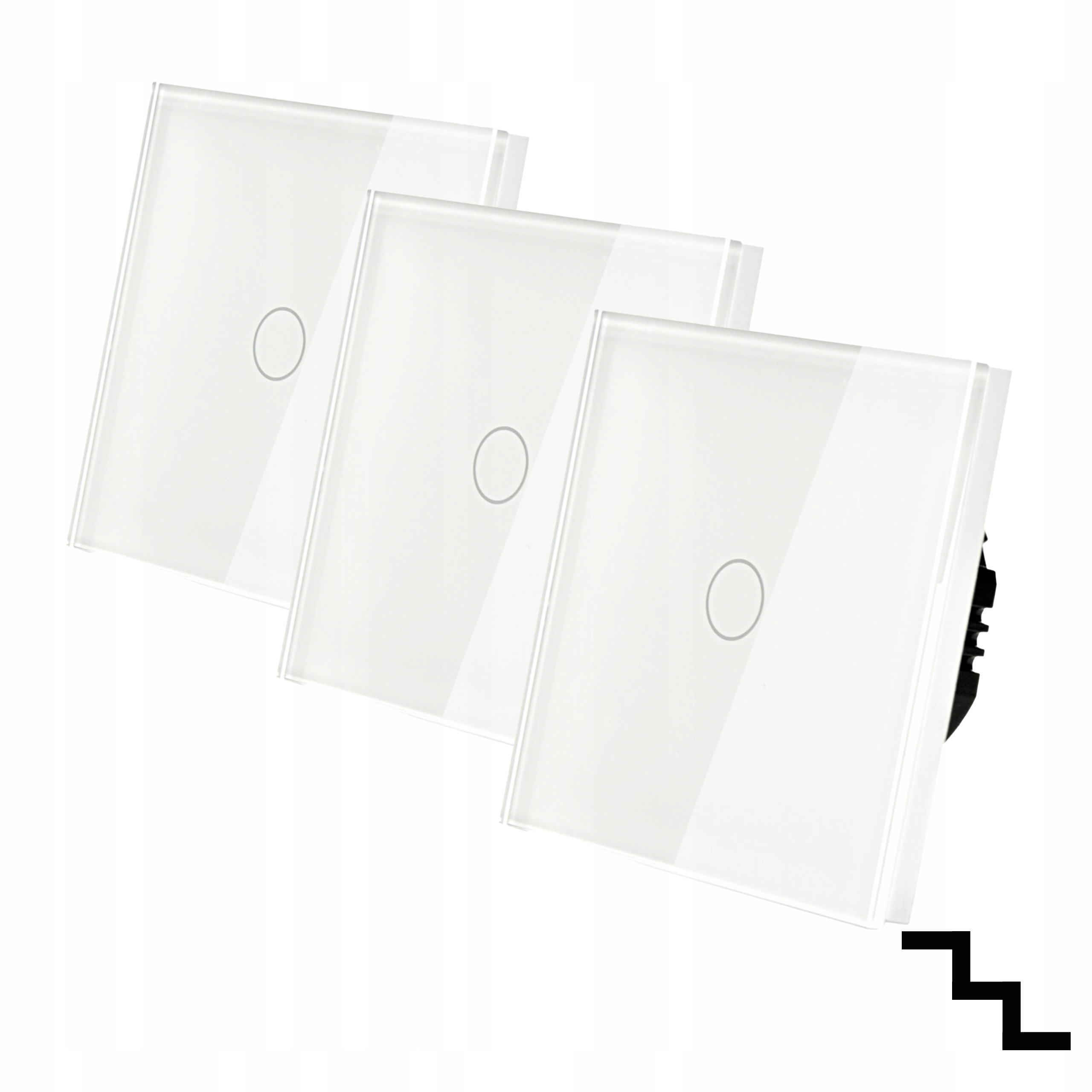 

Zestaw Włączników Schodowych Szklanych Dotykowych