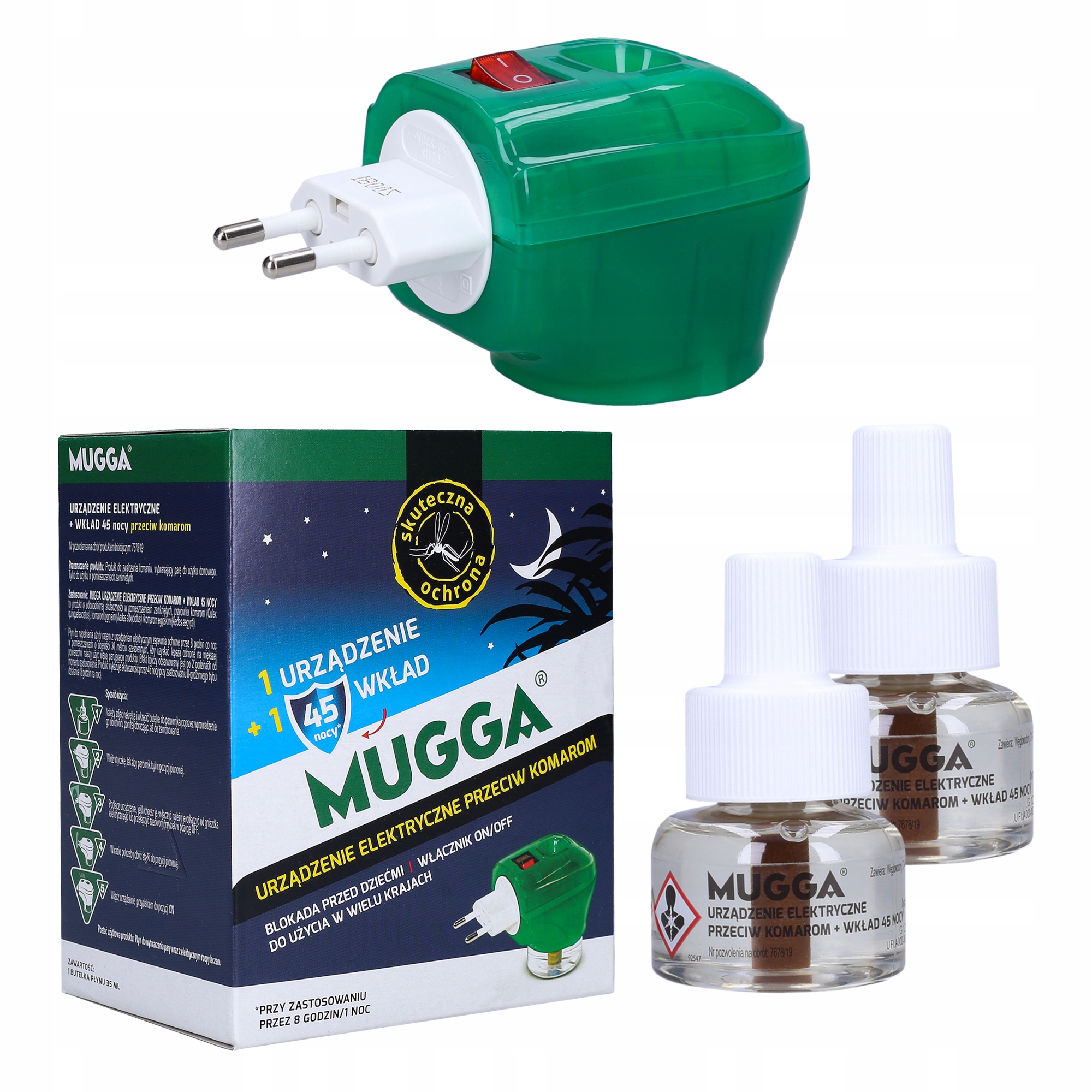 

Mugga Na Komary Elektro 2x Wkład Płyn 45N 35ml