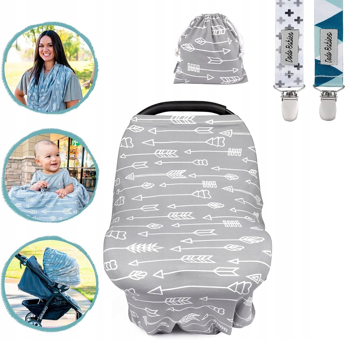 SZALIK CHUSTA DO KARMIENIA NIEMOWLĄT W PODRÓŻY POKROWIEC