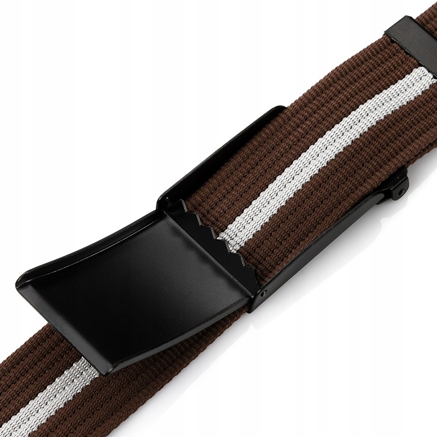 MĘSKI PASEK PARCIANY DO SPODNI BRĄZOWY 125 cm Marka Paolo Peruzzi