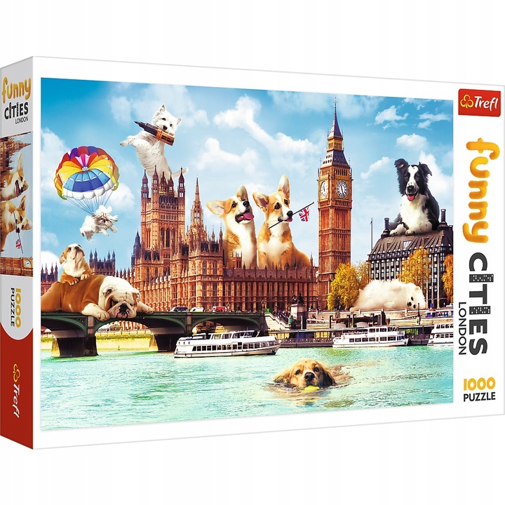 

Puzzle 1000 Psy w Londynie Trefl
