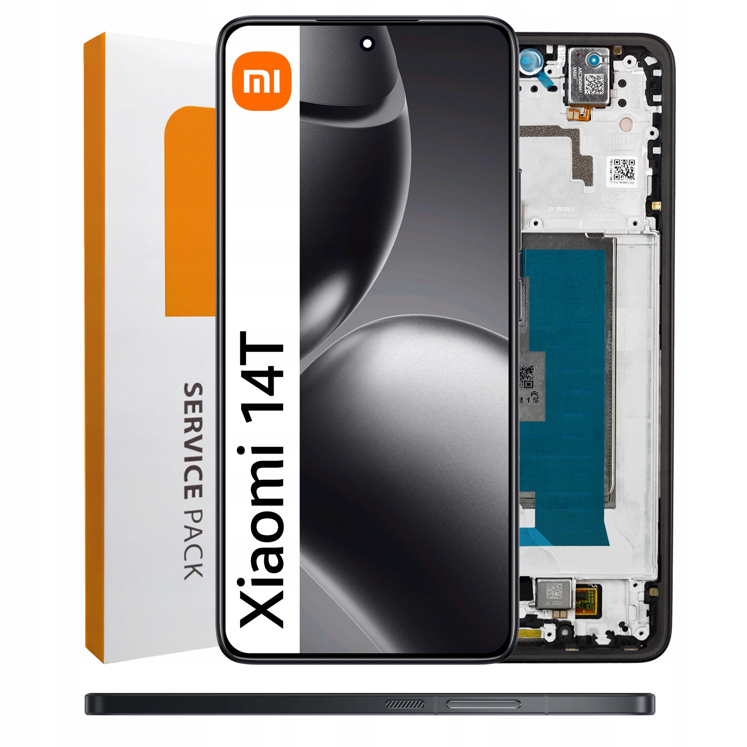 Displej pre Xiaomi 14T LCD displej Rámček čierny Originál Zila