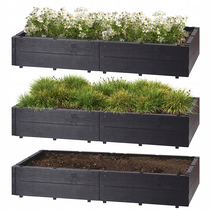 Warzywniak Skrzynia na Warzywa Zielnik - Zestaw 6 elementów Modułowych Stan opakowania oryginalne