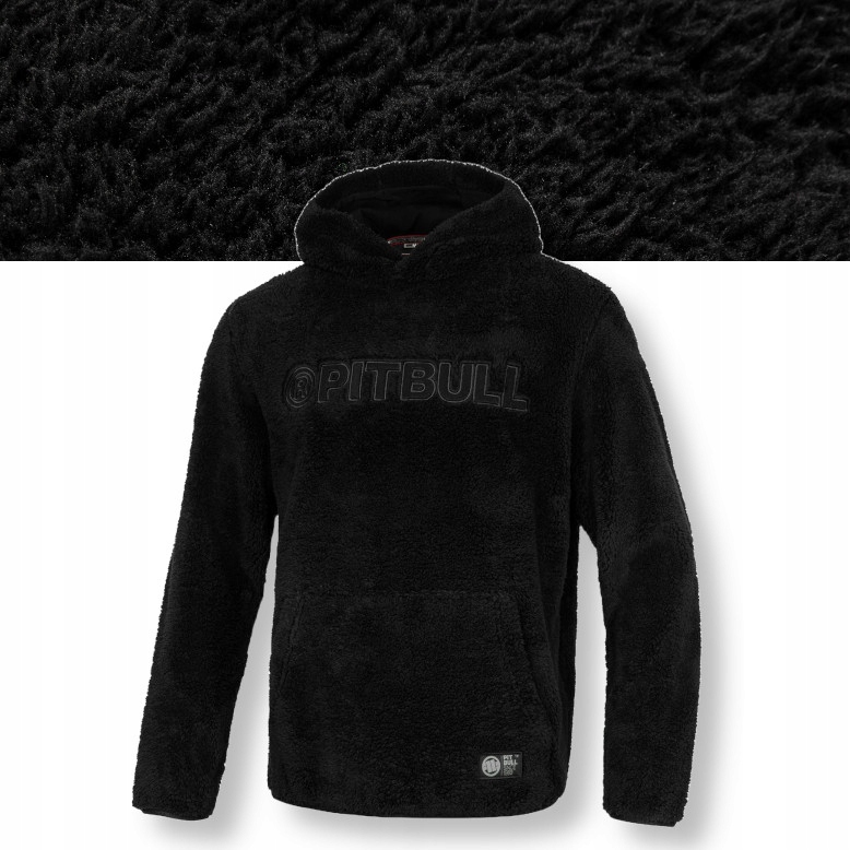 Pánská plyšová Mikina s kapucí Pitbull Aragon Klokanka Teplá