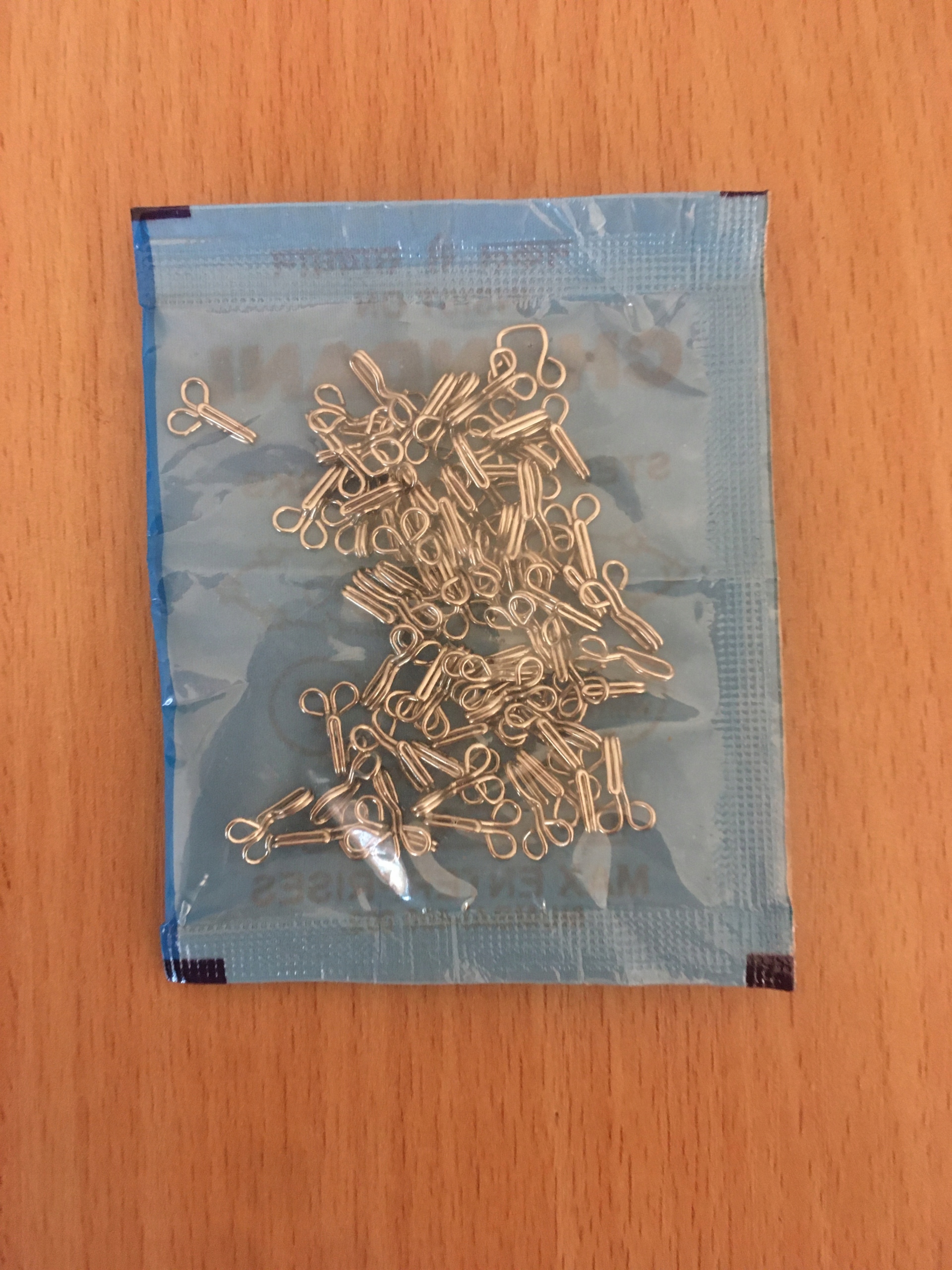 ZESTAW / HACZYKI / DO SUKIENEK, UBRAŃ / STALOWE / NOWE