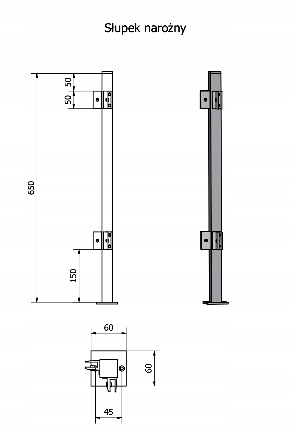 SŁUPEK NAROŻNY OSŁONA ANTYWIRUSOWA PLEXI NA BIURKO Kod producenta OSLSNO