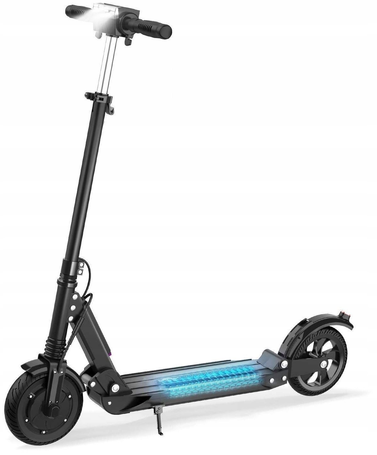 Hulajnoga elektryczna lekka składana 3biegi amortyzacja przód tyl czarna