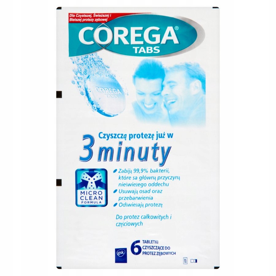 

Corega Tabs tabletki do protez 6 tabletek