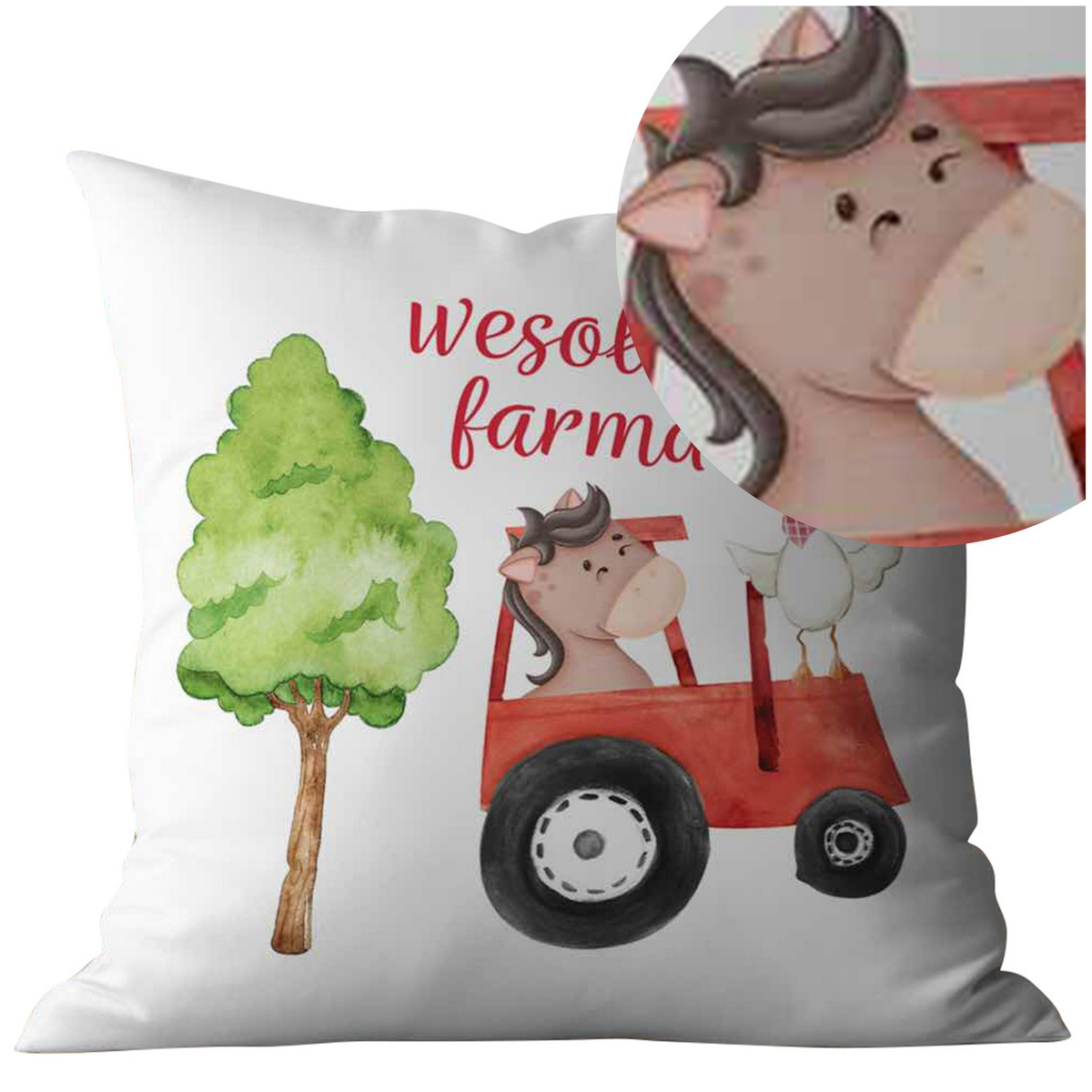 Poszewka 40x40 Bawełniana na Poduszę Jasiek dla Dzieci Maya Mo