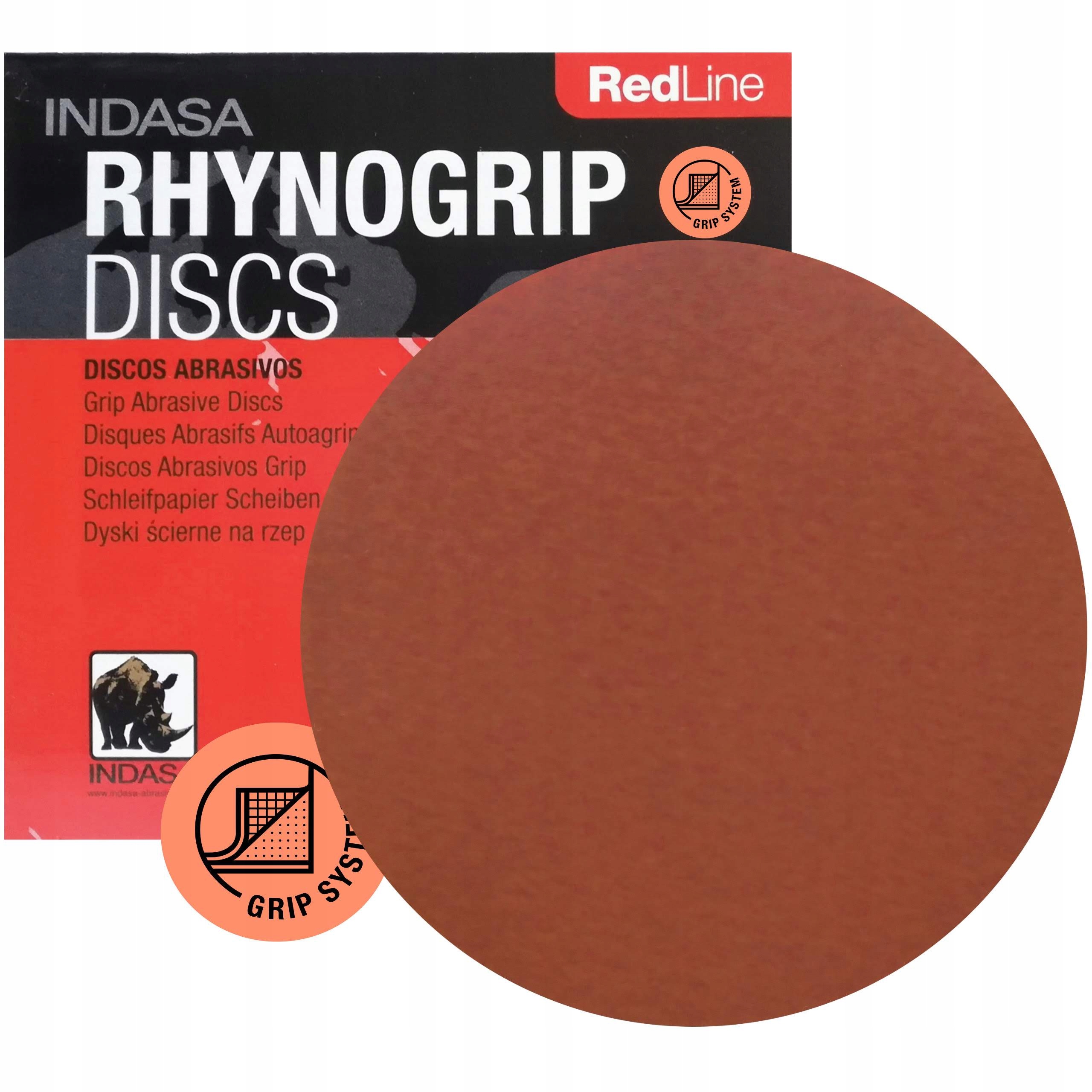 INDASA RED абразивні диски липучка 150 мм P60 50x