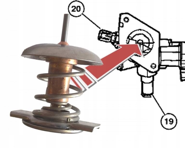 Termostat CHRYSLER PT CRUISER 2.2 CRD (WKŁAD)