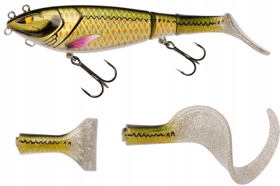 Wobler na szczupaka Berkley Zilla Tailswinger 14cm Ayu Green