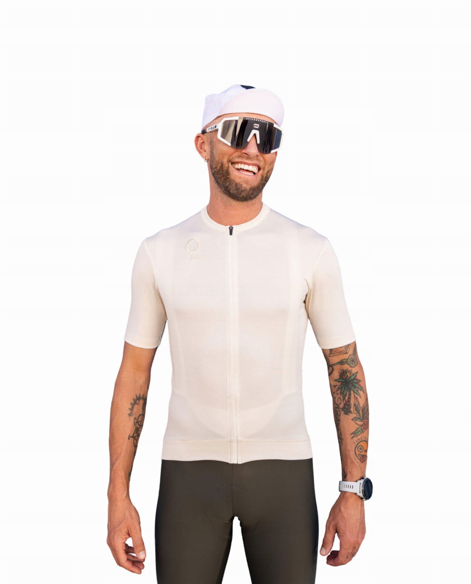 Koszulka kolarska Raso Classic Merino piaskowa XL