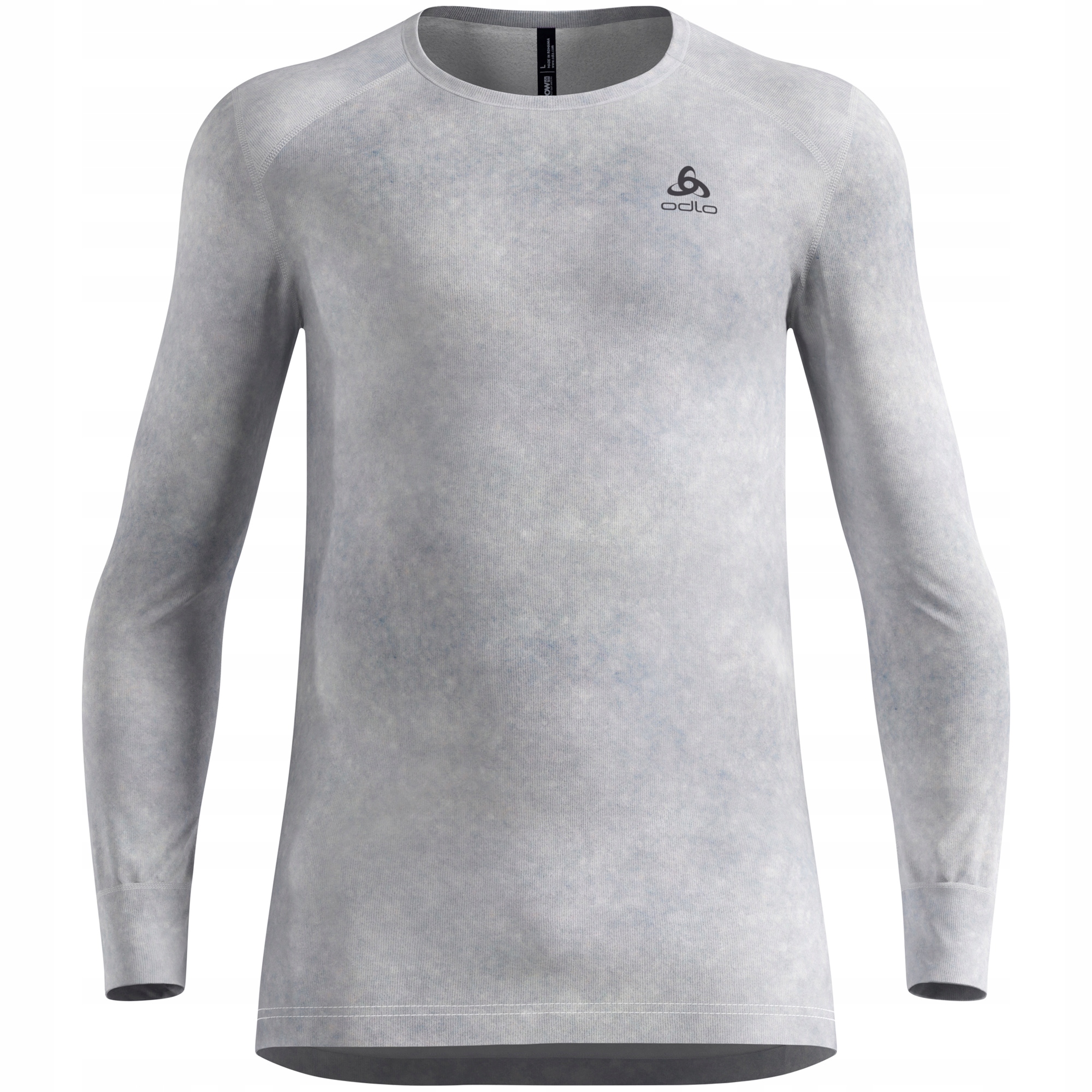 Koszulka termoaktywna męska longsleeve Odlo Active Warm x Pow srebrna r. M